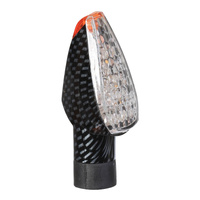 Whites LED Roadhawk MK3 Flasher - Carbon Short Stem