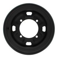 Whites ATV/UTV Steel Rim 12x7 Polaris Front & Rear 4/156 +12.7 - Black