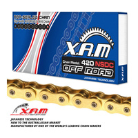 XAM 420NSDC Chromised Chain - Gold / Gold (110L) with Clip Link
