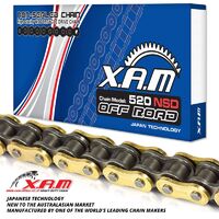 Chain XAM 520NSD Gold/Black X 116 (Non-Sealed Dirt)