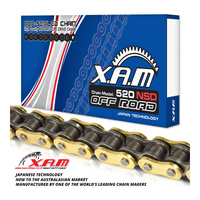 XAM 520NSD Non-Sealed Chain - Gold / Black with Clip Link