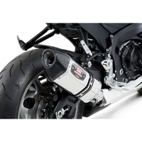 Yoshimura Suzuki GSX-R600/750 11-23 R-77 Slip-On Exhaust (SS-SS-CF)