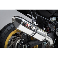 Yoshimura V-STROM 1000 14-19 R-77 Stainless Slip-On Exhaust, w/ Stainless Muffler