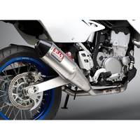 Yoshimura DR-Z400S/SM 00-24 RS-4 Dual Stainless Full Exhaust, w/ Aluminium Mufflers
