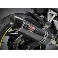 Yoshimura Honda CBR300R 15-19/CB300F 15-16 Race R-77 Stainless Slip-On Exhaust, w/ Carbon Fiber Muffler