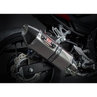 Yoshimura Honda CBR500R 16-18/Honda CB500F 16-18 R-77 Stainless Slip-On Exhaust, w/ Stainless Muffler