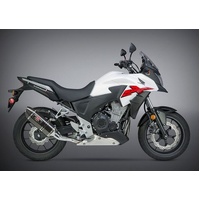 Yoshimura Honda CB500X 2016 R-77 Slip-On Exhaust (SS-CF-CF)