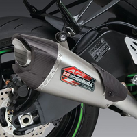 Yoshimura ZX-6R 2019-25 AT2 Stainless 3/4 Exhaust, w/ Stainless Muffler