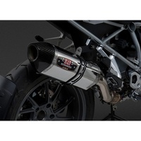 Yoshimura BMW R 1200 GS 2013-16 R-77 Stainless Slip-On Exhaust, w/ Stainless Steel Muffler CF Tip