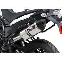 Yoshimura BMW F 800 GS/F700GS 11-15 R-77 Stainless Slip-On Exhaust, w/ Stainless Muffler