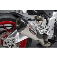 Yoshimura Aprilia RSV4 10-16/Tuono 11-16 Race Alpha T Slip-On Titanium Exhaust, w/ Titanium Muffler