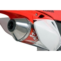 Yoshimura Honda CRF450X 2005-16 RS2 Stainless Slip-On Exhaust, w/ Al Muffler / SS Tip