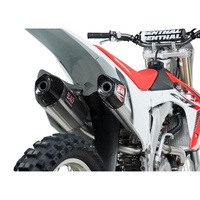 Yoshimura Honda CRF450R 13-14 RS-9 Full System SS Header / Al Muffler / CF Tip DUAL