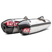 Yoshimura Honda CRF450R/RX 17-18 RS-9T Stainless Slip-On Exhaust, w/ Stainless Mufflers