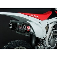 Yoshimura Honda CRF250R 14-17 RS-9 Stainless Slip-On Exhaust, w/ Aluminum Mufflers