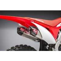 Yoshimura Honda CRF250R 18-19/RX RS-9T Stainless Slip-On Exhaust, w/ Stainless Mufflers