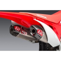 Yoshimura Honda CRF250R 18-21/RX RS-9T Titanium Full Exhaust, Dual Titanium Mufflers