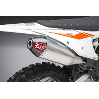 Yoshimura KTM/HUSQ 250/350 19-22 RS-4 Stainless Slip-On Exhaust, w/ Aluminium Muffler