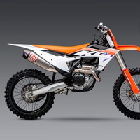 Yoshimura KTM 450SX-F FE 22-24 / Husqv FC450 RE 22-24 RS-12 Titanium Full Exhaust, w/ Titanium Muffler