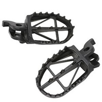 ZETA FOOTPEGS WIDE | KTM125-525'98-,950S-ENDURO ALL,990ADVENTURE ALL | 50mm CrMo BLACK.