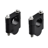 ZETA BAR CLAMP KIT RISE | TAPER BARS | H:30mm | Black