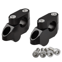 ZETA BAR CLAMP KIT RISE & O'SET | 7/8 MOUNT | 7/8 BAR | OS:20mm / H:26mm | Black