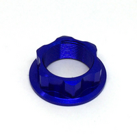 ZETA STEERING STEM NUT | M22x27-P1.0 H12 | BLUE