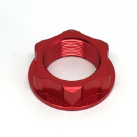ZETA STEERING STEM NUT | M24x32-P1.0 H12 | RED