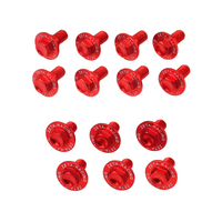 ZETA PLASTICS BOLT KIT ALLOY | CRF250L/300L '21- | 14 PCS RED