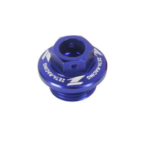 Zeta Oil Filler Plug - Honda CR / CRF Yamaha YZ / YZF / WRF Kawasaki KLX - Blu