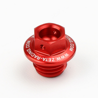 Zeta Oil Filler Plug - Honda CRF250R ('18-) - Red