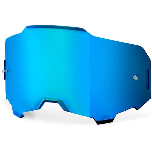 Strata Vented Dual Replacement Lens 100% Racecraft/Accuri BLUE MIRROR 